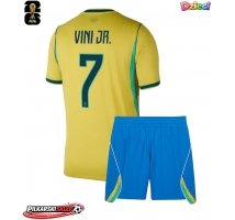 Brazylia Vinicius Junior #7 Koszulka Podstawowa dzieci MŚ 2026 Krótki Rękaw (+ krótkie spodenki)